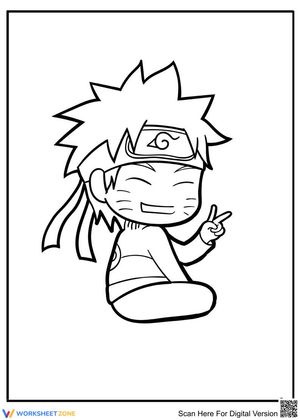 Naruto Chibi Coloring Page