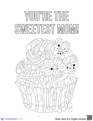 Sweetest Mom Illustration