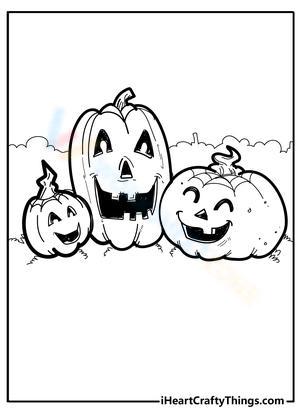 Happy Pumpkins Halloween Illustration