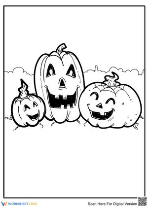 Happy Pumpkins Halloween Illustration