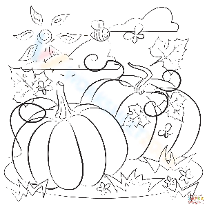 Pumpkin Harvest Illustration