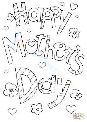 Happy Mothers Day Doodle