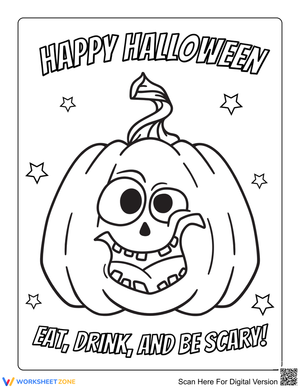 Funny Scary Pumpkin