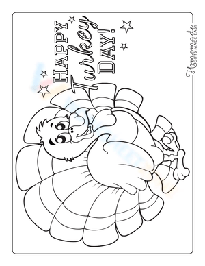 Happy Turkey Day Illustration