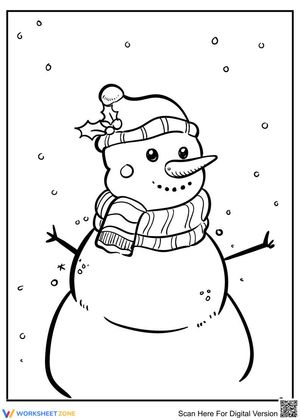 Lovely Snowman Illustration