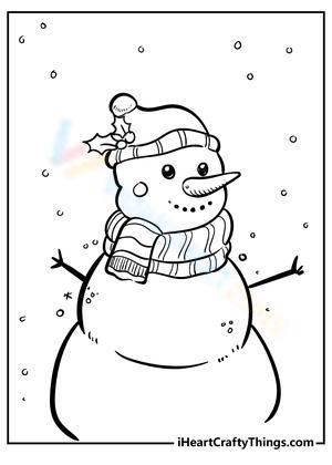 Lovely Snowman Illustration