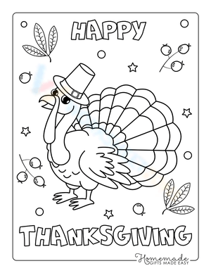 Happy Thanksgiving Turkey Worksheet