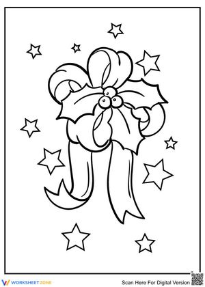 Christmas Ribbons Worksheet for Holiday Crafts