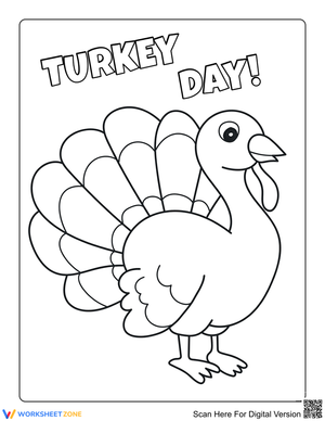 Turkey Day Worksheet for Thanksgiving Celebrations
