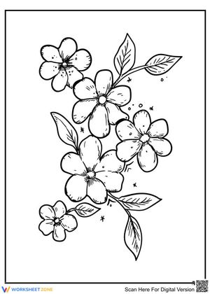 Periwinkle flowers