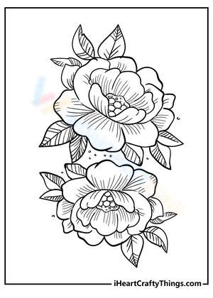 A Pair of Flowers Worksheet for Nature Study