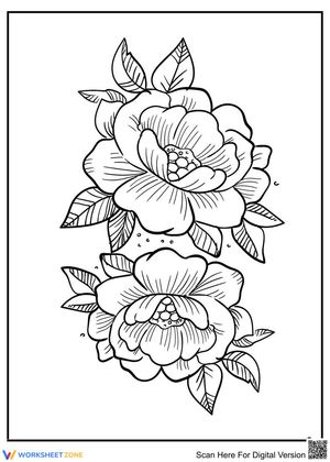 A Pair of Flowers Worksheet for Nature Study
