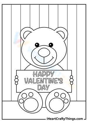 Teddy Bear Holding Poster Worksheet