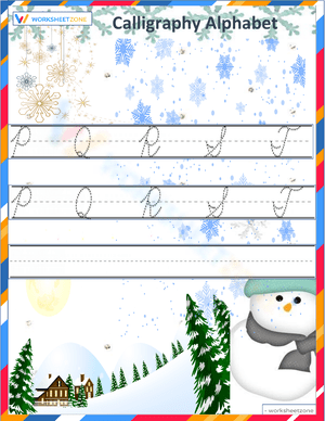 Winter Calligraphy Practice P to T