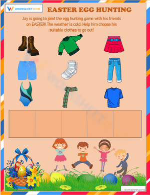 Easter Egg Hunting Worksheet for Holiday Fun