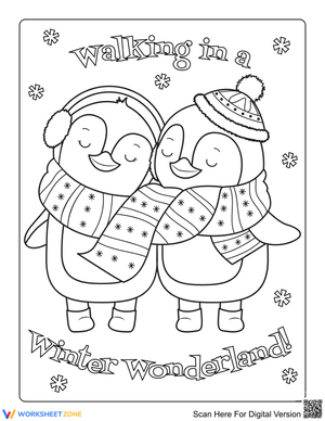 Winter Wonderland Coloring Page