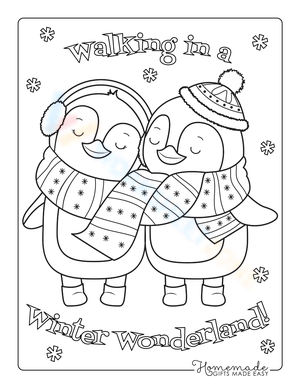 Winter Wonderland Coloring Page
