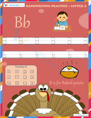 Letter B Handwriting Practice 