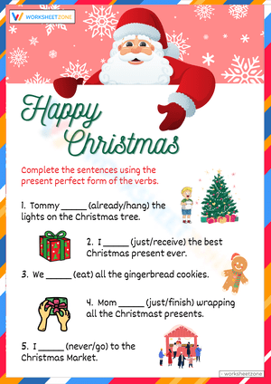 Happy Christmas Worksheet for Festive Fun