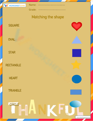 Shape Matching Worksheet for Early Learners