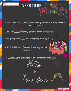 New Year Night Worksheet for Festive Fun