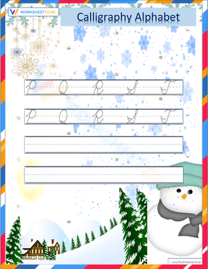 Snowy Calligraphy P-T
