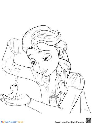 Elsa feeding bird