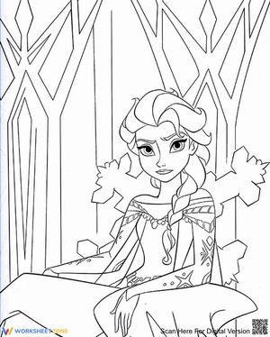 Elsa Coloring Page