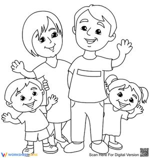 Cute Family Moments Worksheet