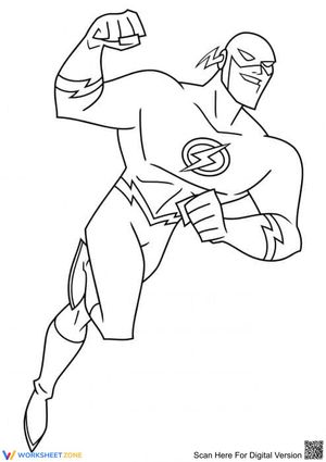 DC's The Flash Worksheet for Superhero Fans