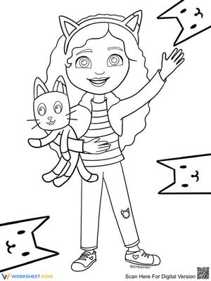 Printable Gabby's Dollhouse Coloring Page | PreK-K