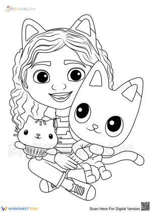 Gabby's Dollhouse Coloring Page