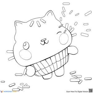 Adorable Cakey Character Worksheet