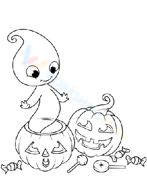 Cute baby ghost