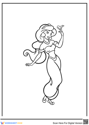 Adorable Jasmine with bird