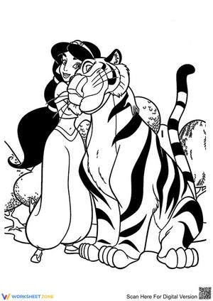 Princess Jasmine With Rajah