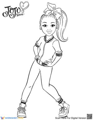 JoJo Siwa Coloring Page | Essential Grade K-5 Art