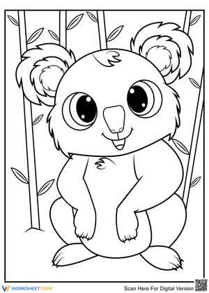 Koala with big eyes