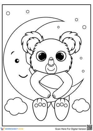 Koala on the moon