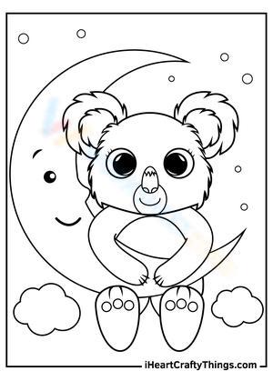 Koala on the moon