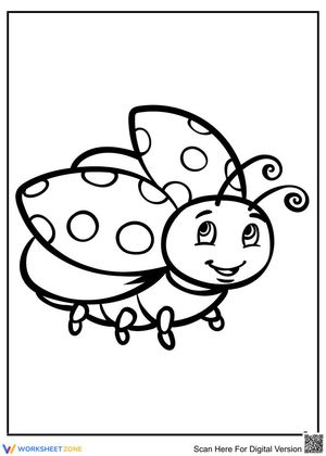 Ladybug flying
