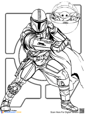 Mandalorian and Baby Yoda 3 Worksheet