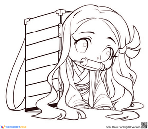 Nezuko Coloring Page