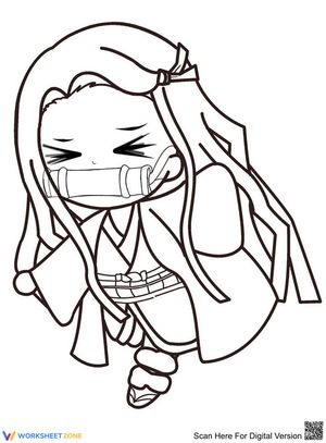 Kawaii Nezuko Character Worksheet