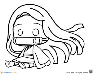Funny Nezuko Character Worksheet
