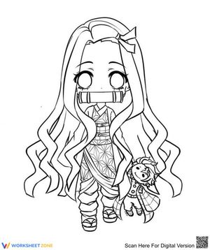 Lovely Nezuko Character Worksheet