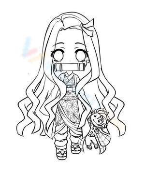 Lovely Nezuko Character Worksheet
