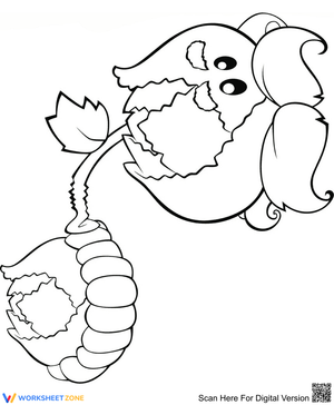 Cabbage-pult Plants vs Zombies Worksheet