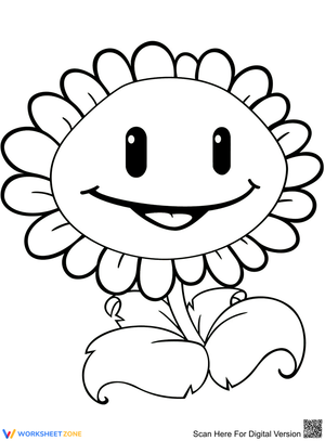 Sunflower Plants vs Zombies Worksheet