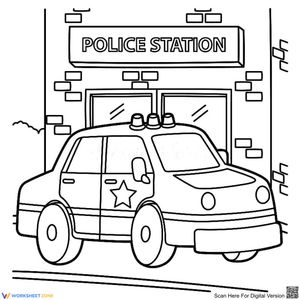 Police Car and Police Station